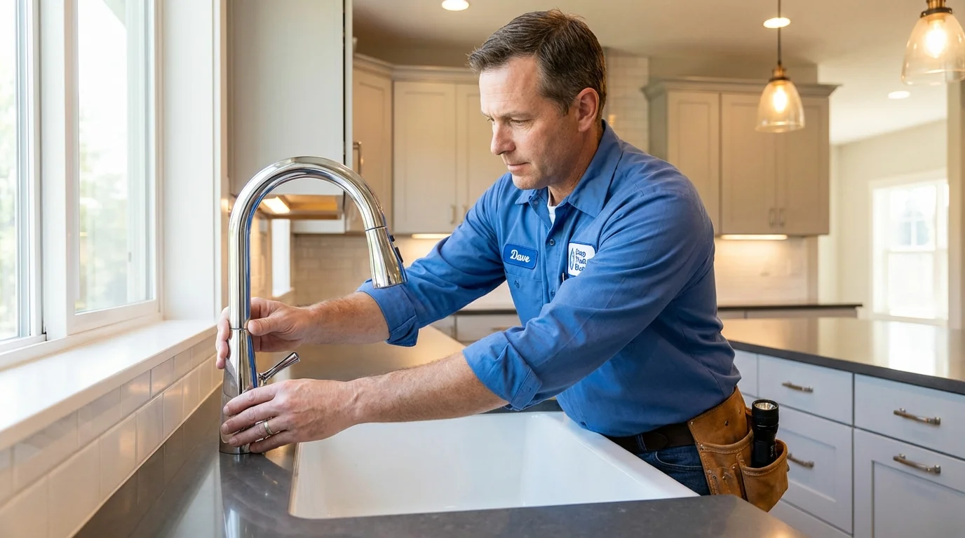 Kitchen faucet installation by Johns Plumbing LLC in Guntown