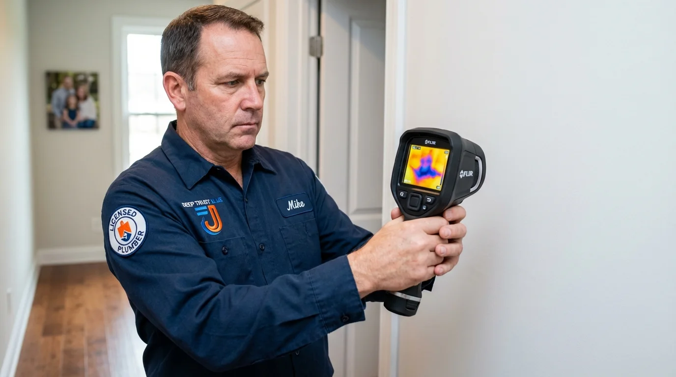 Thermal imaging leak detection by Johns Plumbing LLC in Guntown
